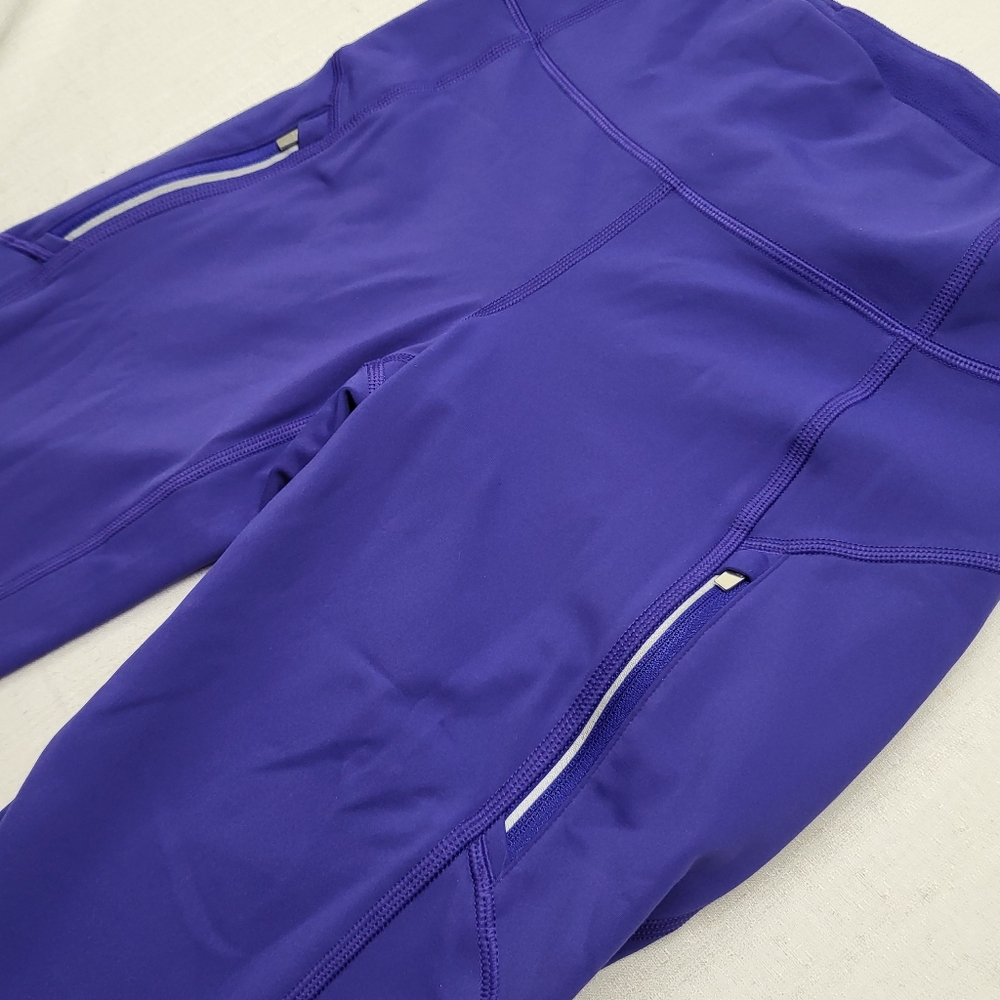Athleta Rainier Bootcut Pant Small Purple Thermal Lined Outdoor Hike Stretch - Picture 14 of 14